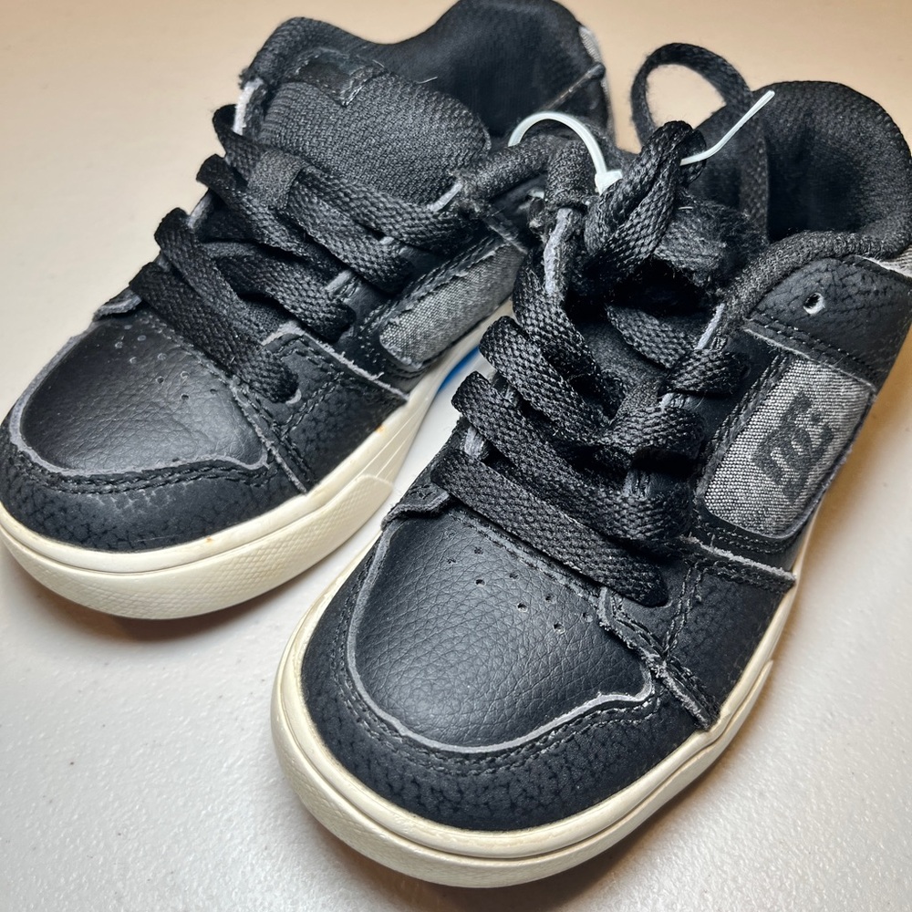 DC Kids Black and White Sneakers